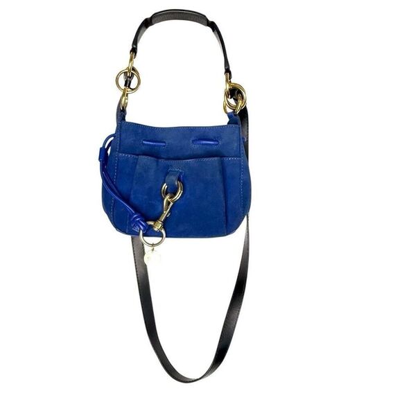 See by Chloé Mini Blue Suede Leather Crossbody Bag - Picture 7 of 16